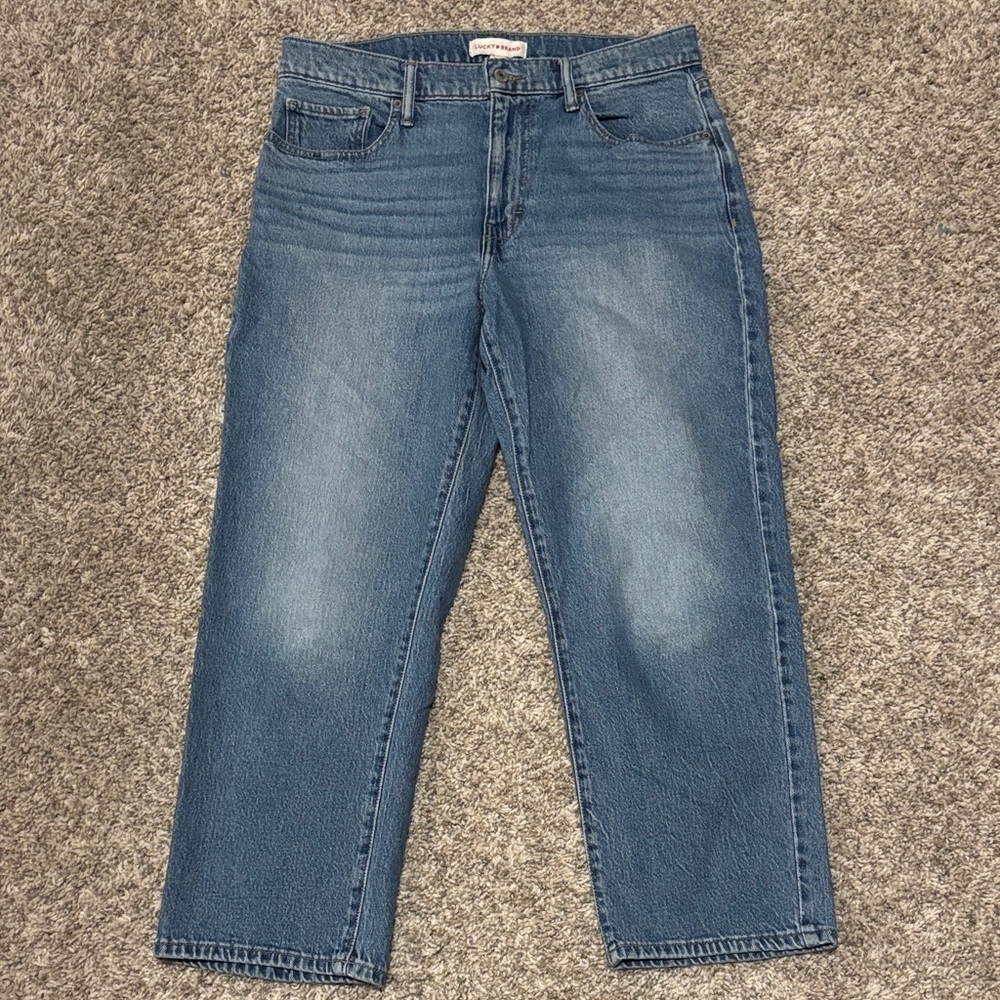 Lucky Brand 90’s Loose High Rise Crop Jeans 30